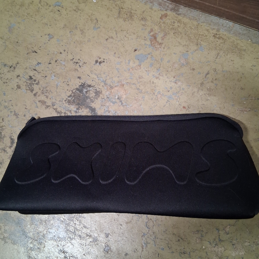 SKIMS Black Neoprene Clutch